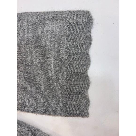 Vintage Lucy & Laurel Gray 100% Lambswool Cardigan Sweater Sz M - Picture 5 of 9